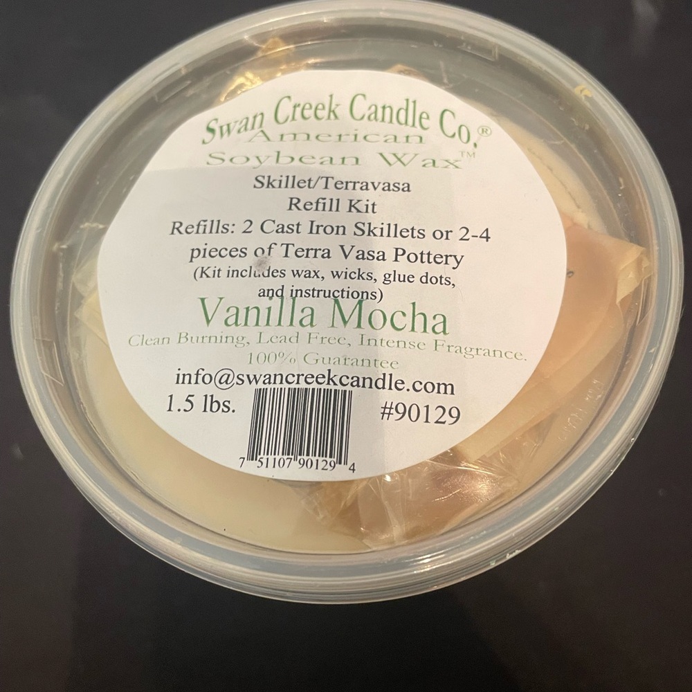 Swan Creek Candle Co Amer Soybean Wax Refill Kit Vanilla Mocha 1.5 Lbs NEW Disc - Picture 2 of 4